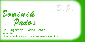 dominik pados business card